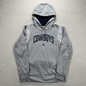 Nike NFL Dallas Cowboys‎ Hoodie Men's M On Field Therma-Fit Gray Sportswear